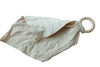 Muslin comforter with brown leaf ring